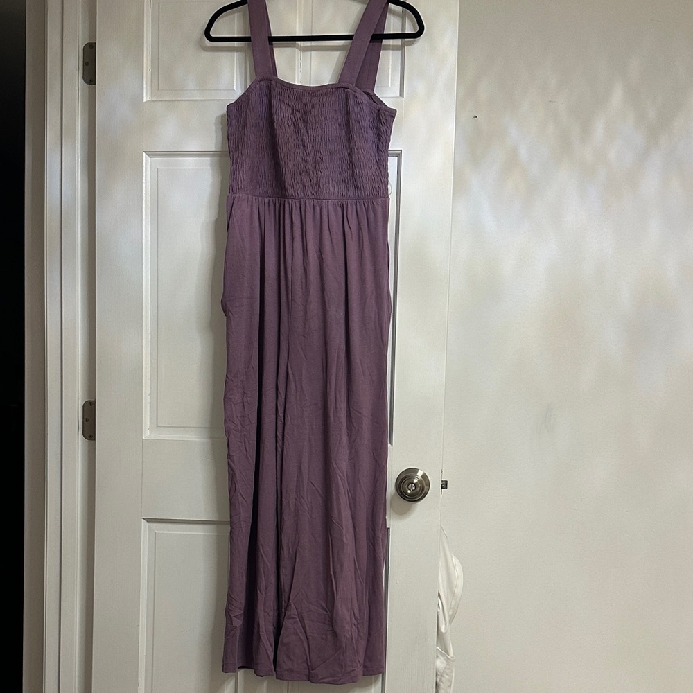 Elegant Purple Sleeveless Jumpsuit